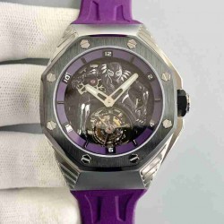 AUDEMARS     PIGUET Royal Oak X Black Panther  ( real tourbillon)