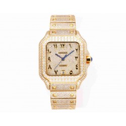 CARTIER      Santos (Moissanite) Watch