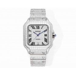 CARTIER      Santos (Moissanite) Watch