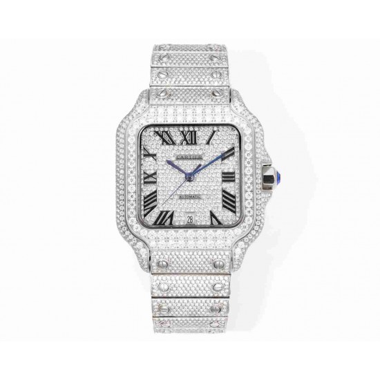 CARTIER      Santos (Moissanite) Watch