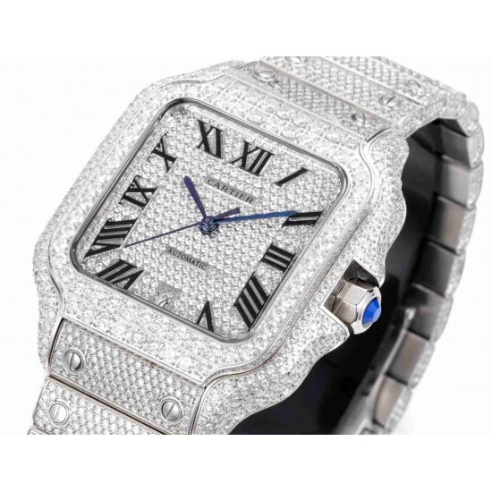CARTIER      Santos (Moissanite) Watch
