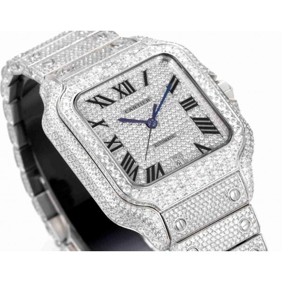CARTIER      Santos (Moissanite) Watch