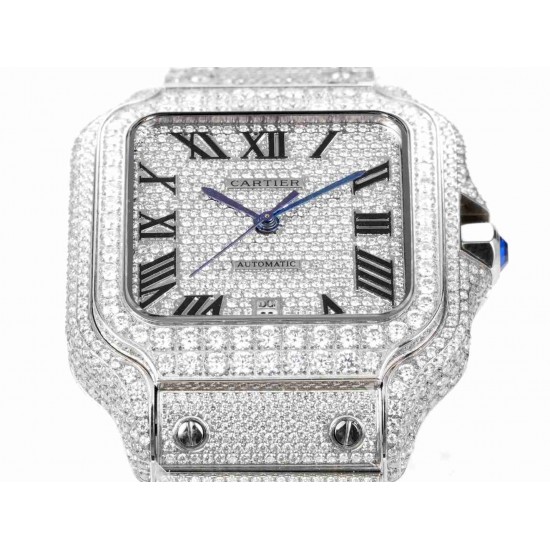 CARTIER      Santos (Moissanite) Watch
