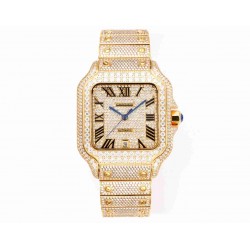CARTIER      Santos (Moissanite) Watch