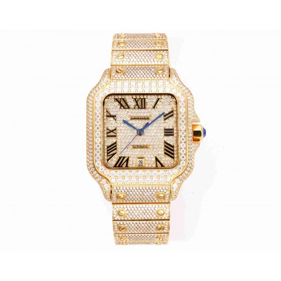 CARTIER      Santos (Moissanite) Watch