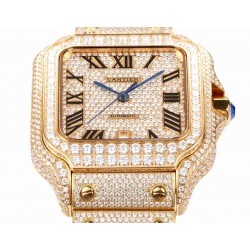 CARTIER      Santos (Moissanite) Watch