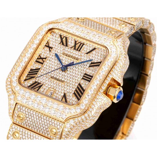 CARTIER      Santos (Moissanite) Watch