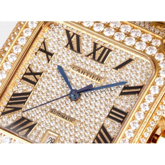 CARTIER      Santos (Moissanite) Watch