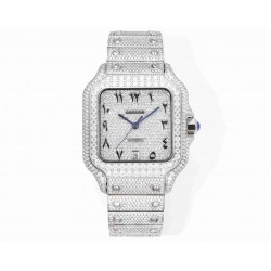 CARTIER      Santos (Moissanite) Watch