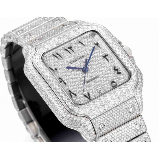 CARTIER      Santos (Moissanite) Watch