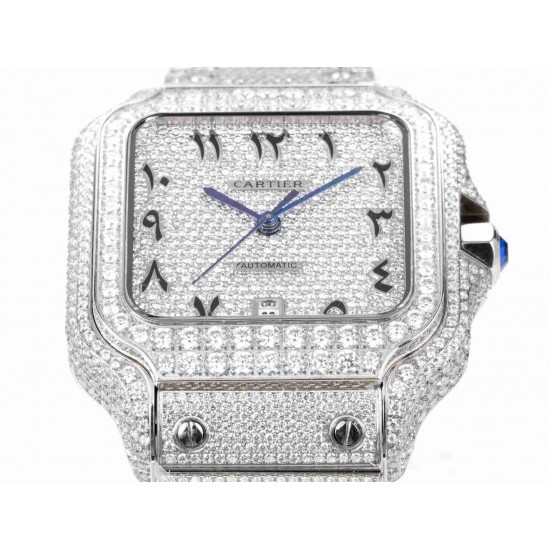 CARTIER      Santos (Moissanite) Watch