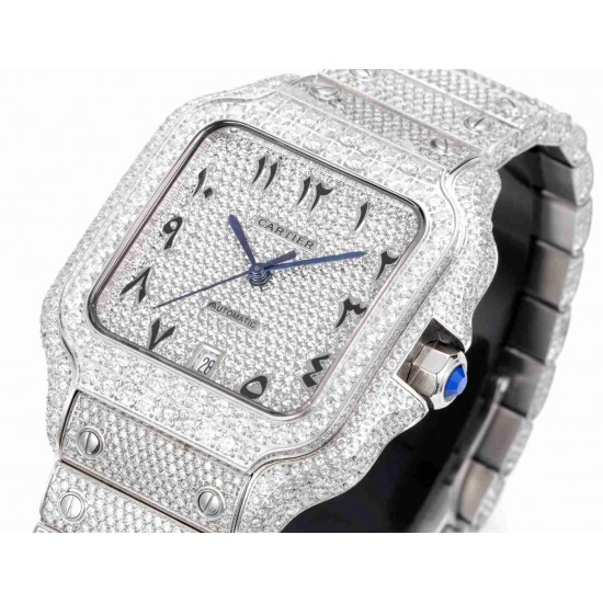 CARTIER      Santos (Moissanite) Watch