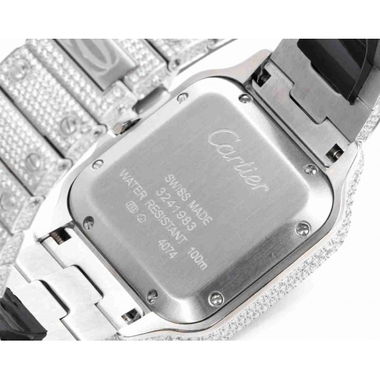 CARTIER      Santos (Moissanite) Watch