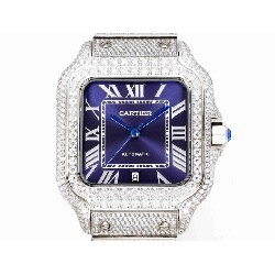 CARTIER     Santos (Moissanite) Watch