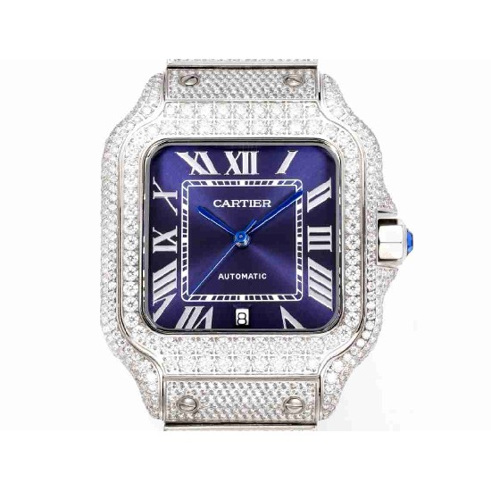 CARTIER     Santos (Moissanite) Watch