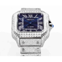 CARTIER     Santos (Moissanite) Watch