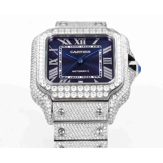 CARTIER     Santos (Moissanite) Watch