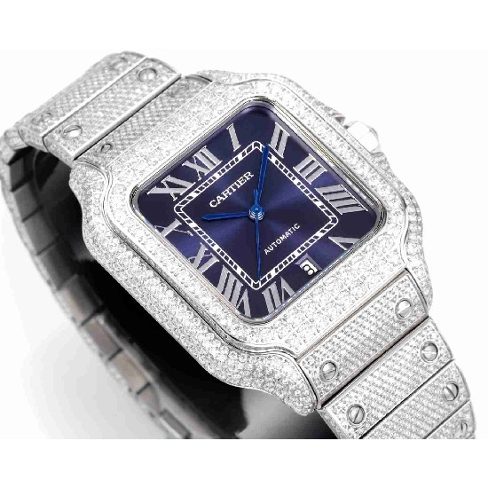 CARTIER     Santos (Moissanite) Watch