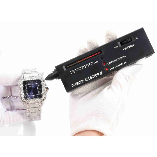 CARTIER     Santos (Moissanite) Watch