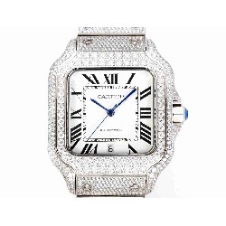 CARTIER     Santos (Moissanite) Watch