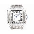 CARTIER     Santos (Moissanite) Watch