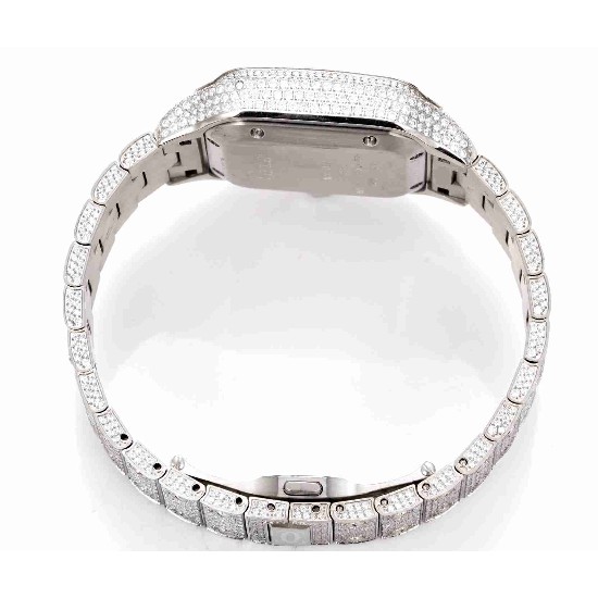 CARTIER     Santos (Moissanite) Watch