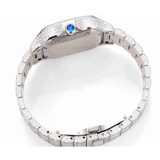 CARTIER     Santos (Moissanite) Watch