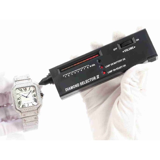 CARTIER     Santos (Moissanite) Watch