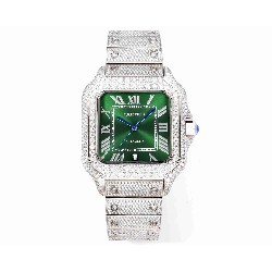 CARTIER     Santos (Moissanite) Watch