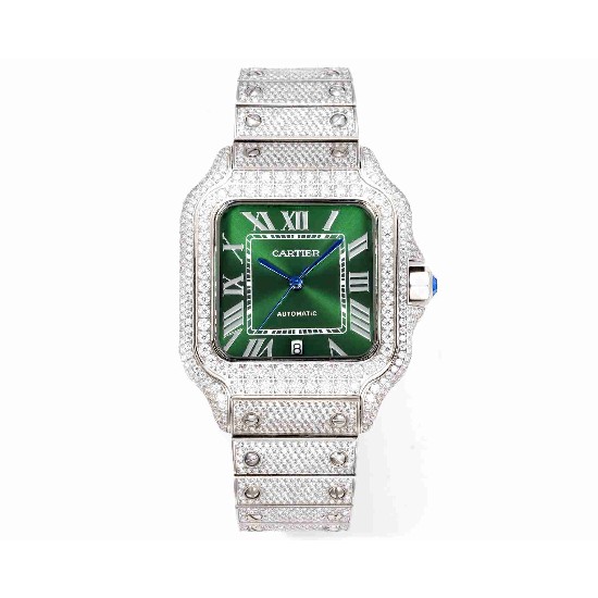 CARTIER     Santos (Moissanite) Watch