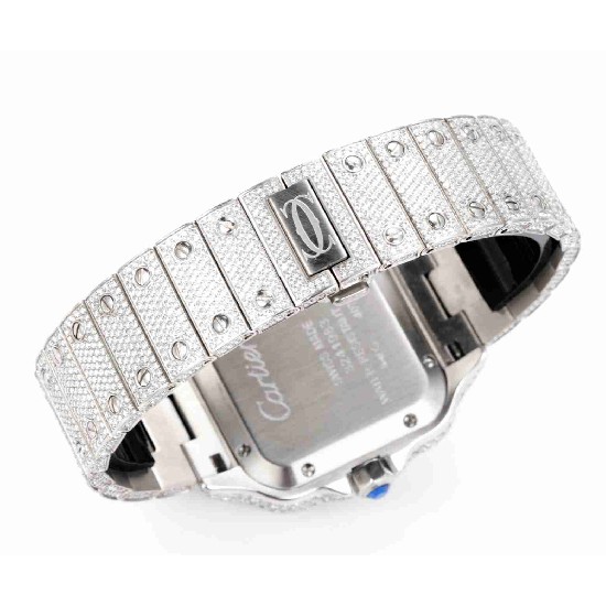 CARTIER     Santos (Moissanite) Watch
