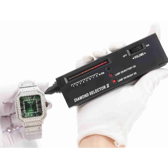 CARTIER     Santos (Moissanite) Watch