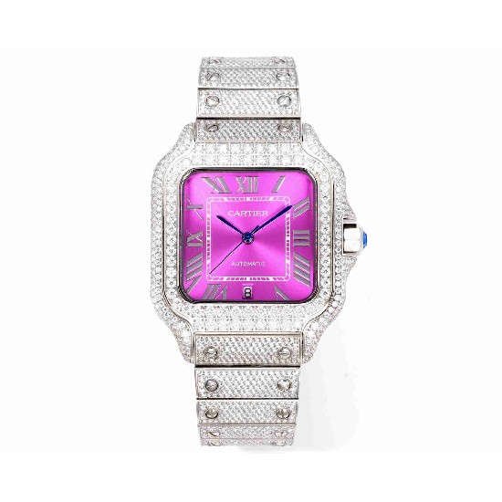CARTIER     Santos (Moissanite) Watch