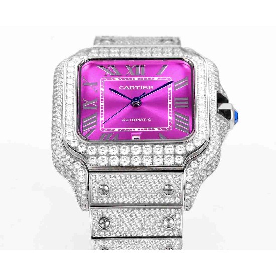 CARTIER     Santos (Moissanite) Watch