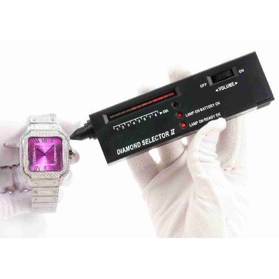 CARTIER     Santos (Moissanite) Watch