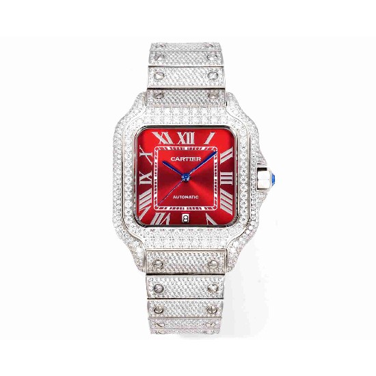 CARTIER     Santos (Moissanite) Watch