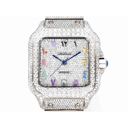 CARTIER     Santos (Moissanite) Watch