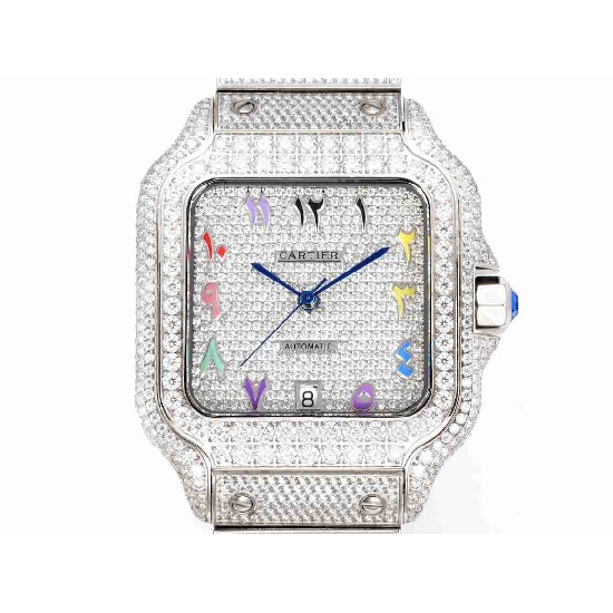CARTIER     Santos (Moissanite) Watch