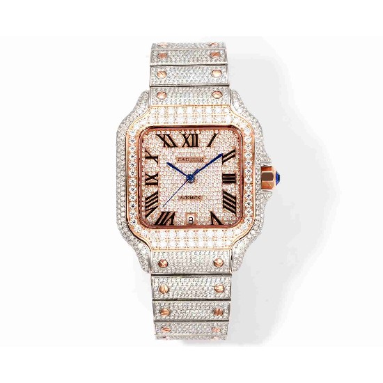 CARTIER     Santos (Moissanite) Watch