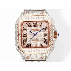 CARTIER     Santos (Moissanite) Watch
