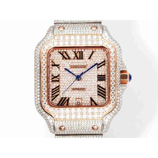 CARTIER     Santos (Moissanite) Watch