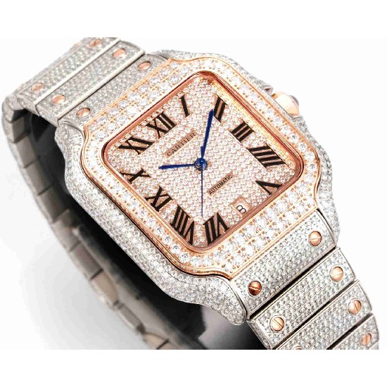 CARTIER     Santos (Moissanite) Watch