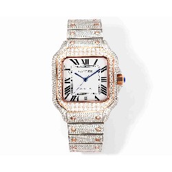 CARTIER     Santos (Moissanite) Watch