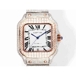CARTIER     Santos (Moissanite) Watch