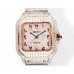 CARTIER     Santos (Moissanite) Watch