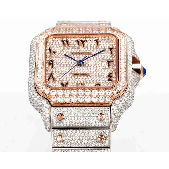 CARTIER     Santos (Moissanite) Watch