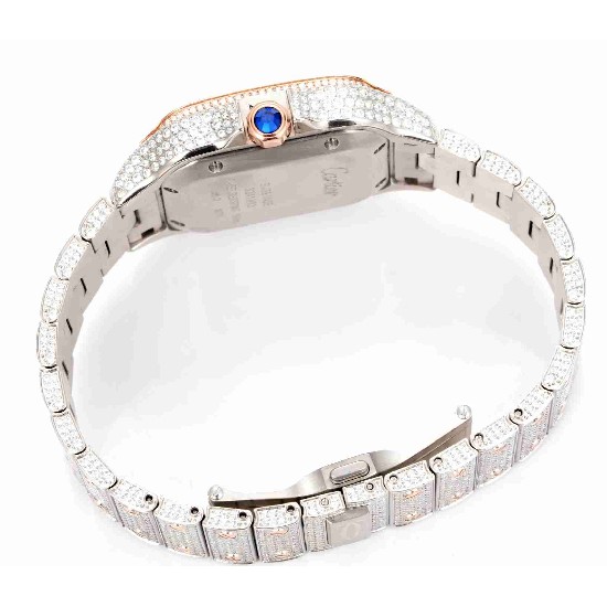 CARTIER     Santos (Moissanite) Watch