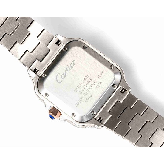 CARTIER     Santos (Moissanite) Watch