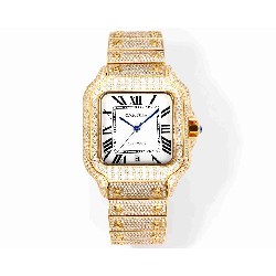 CARTIER     Santos (Moissanite) Watch