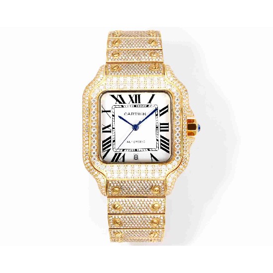 CARTIER     Santos (Moissanite) Watch